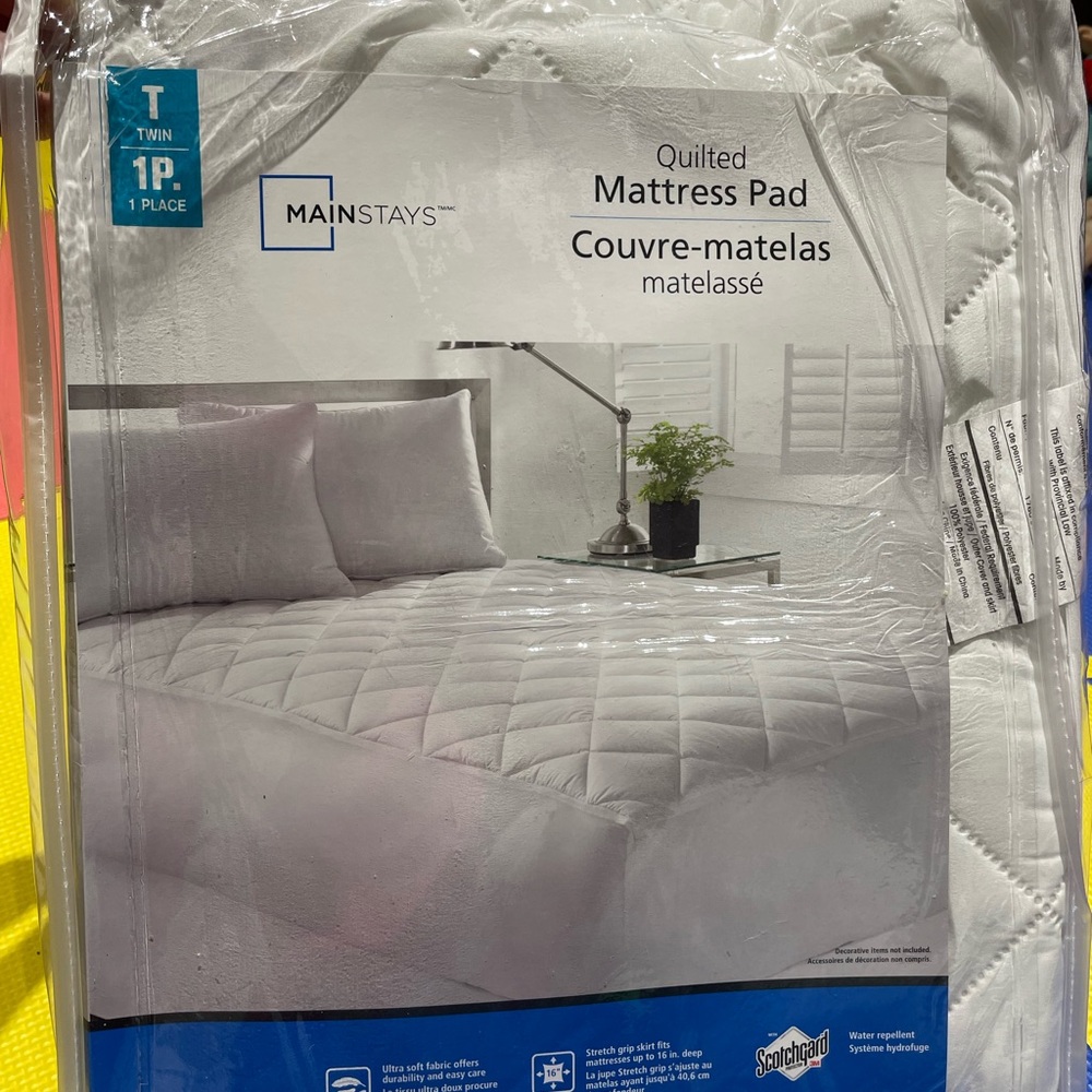 Mainstays Quilted Mattress Pad Twin